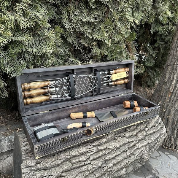 Mzavod Master BBQ Gift Set, Black