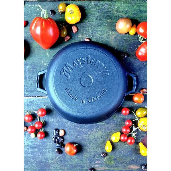 Cast Iron Roasting Pan &Oslash;18 cm, Depth 3 cm, 1.2 kg, Ливарний чавун, 180