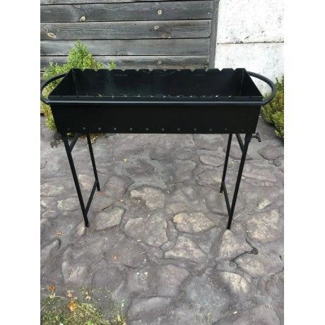 Mzavod Hector Mangal for 12 Skewers, 3 mm, on Legs