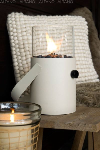 Уличный настольный газовый мини-камин COSI Cosiscoop Original Ivory