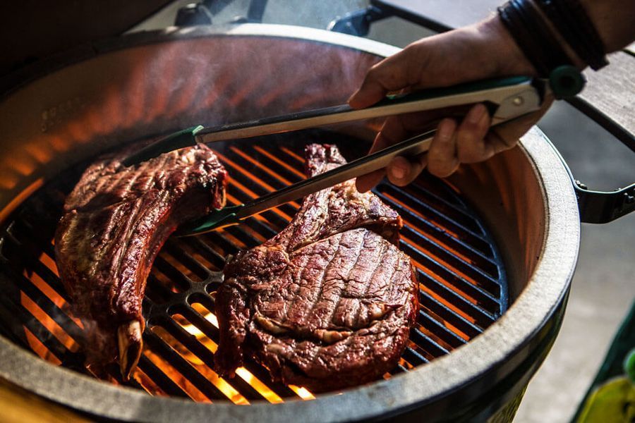 Щипці для гриля, силіконовий накінечник 40 см Big Green Egg