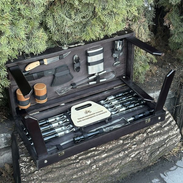 Mzavod Otaman Case-Table Gift Set, Black, Черный