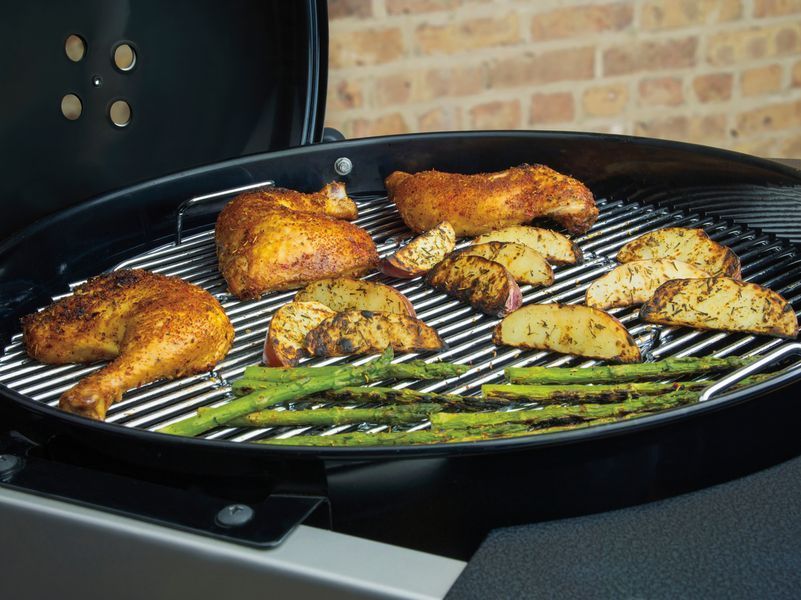 Вугільний гриль Weber Performer Deluxe GBS 57 см, чорний