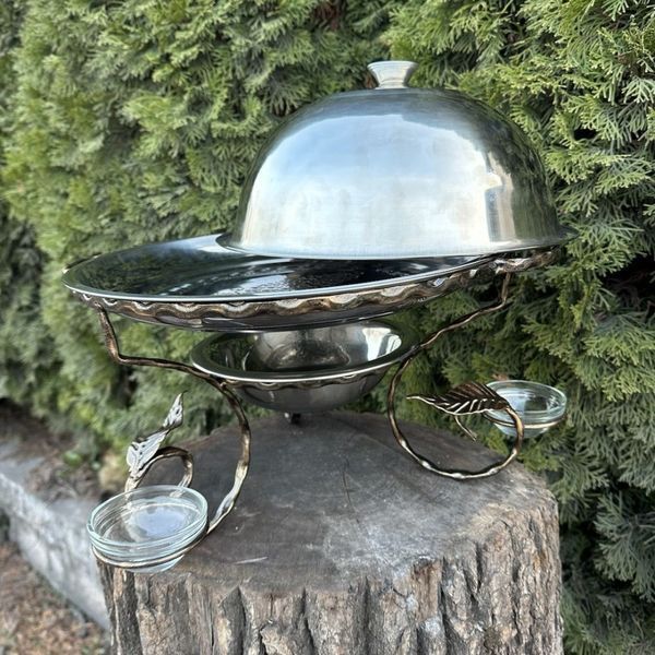Mzavod Sach Meat Pan 36 cm with 3 Sauce Bowls