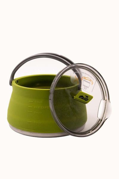 Tramp Silicone Kettle with Metal Bottom 1 L, Terracotta, силікон, поліпропілен, нержавіюча сталь.