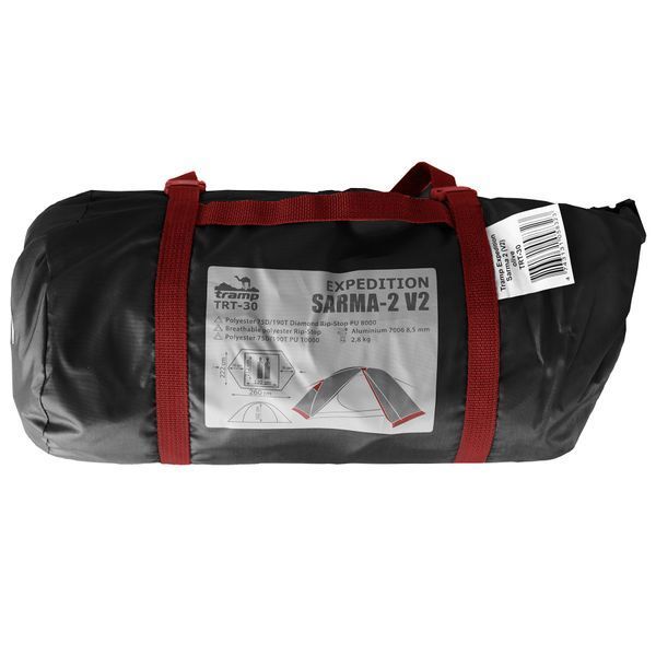 Tramp Sarma 2 (V2) Tent, Grey/Red (TRT-030)
