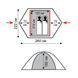 Tramp Sarma 2 (V2) Tent, Grey/Red (TRT-030)