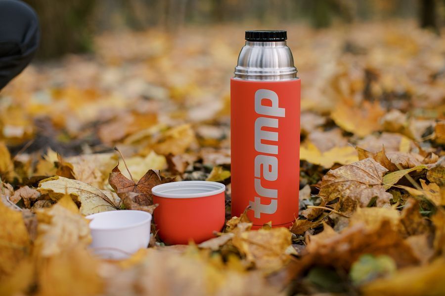 Tramp Soft Touch Thermos 0.75 L UTRC-108, Khaki, Оранжевый