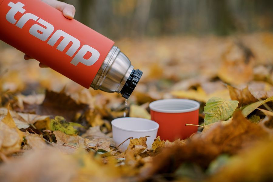 Tramp Soft Touch Thermos 0.75 L UTRC-108, Khaki, Оранжевый