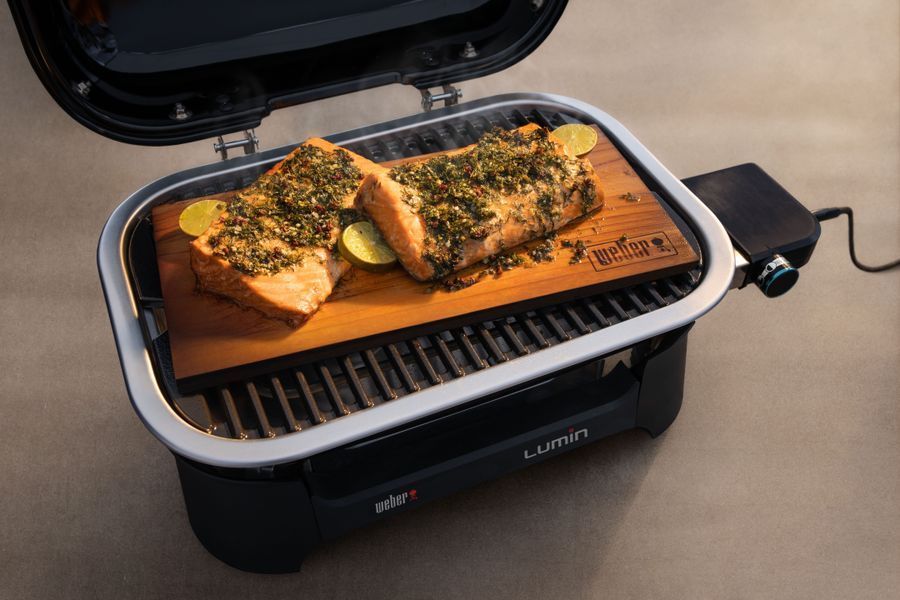 Weber Lumin Electric Grill with Stand, Black