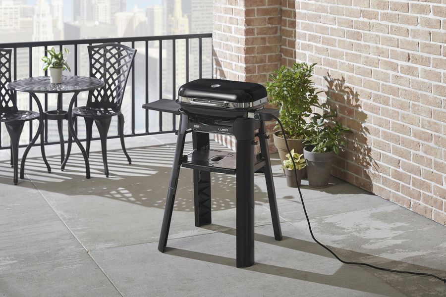 Weber Lumin Electric Grill with Stand, Black