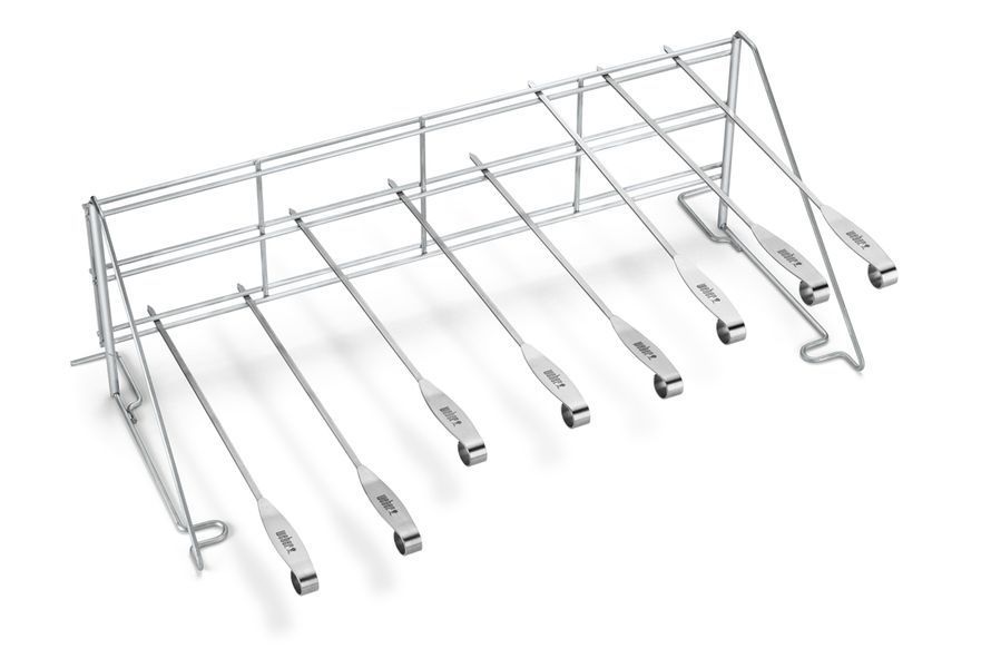 Weber Multi-Tier Rack and 8-Piece Skewer Set, Stainless Steel