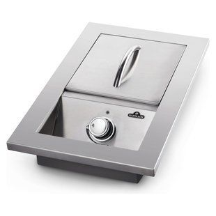 Napoleon 500 Series Built-In Single Side Burner with Stainless Steel Lid