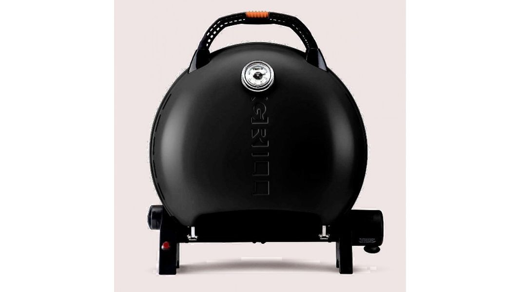 КОМПЛЕКТ Портативний переносний газовий гриль O-GRILL 600T, чорний + шланг в подарунок!