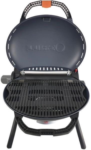 КОМПЛЕКТ Портативний переносний газовий гриль O-GRILL 600T, чорний + шланг в подарунок!
