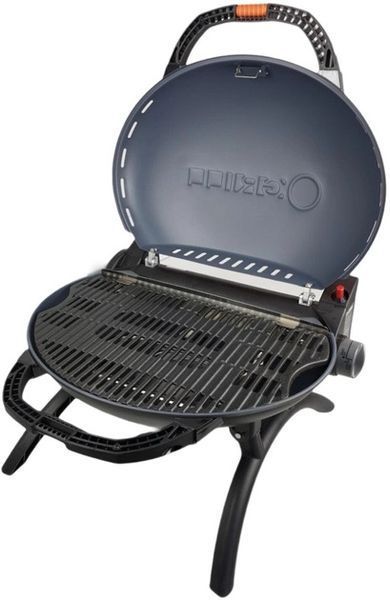 КОМПЛЕКТ Портативний переносний газовий гриль O-GRILL 600T, чорний + шланг в подарунок!