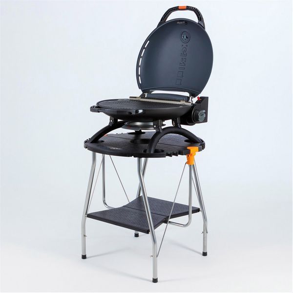 КОМПЛЕКТ Портативний переносний газовий гриль O-GRILL 900, зелений + шланг в подарунок!