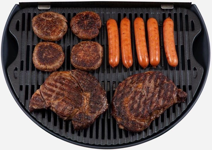 КОМПЛЕКТ Портативний переносний газовий гриль O-GRILL 600T, чорний + шланг в подарунок!