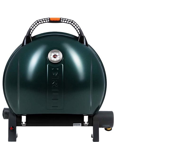 КОМПЛЕКТ Портативний переносний газовий гриль O-GRILL 900, зелений + шланг в подарунок!