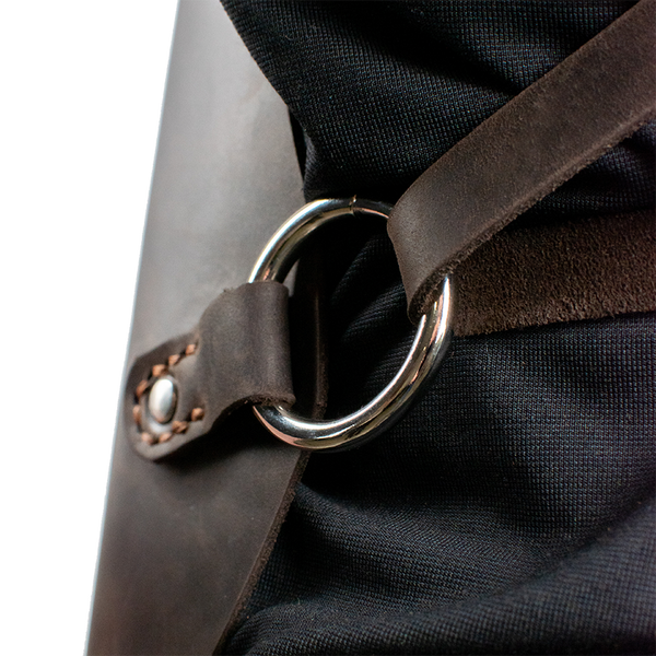 Daddy Smoke Leather Chef's Apron, Dark Brown