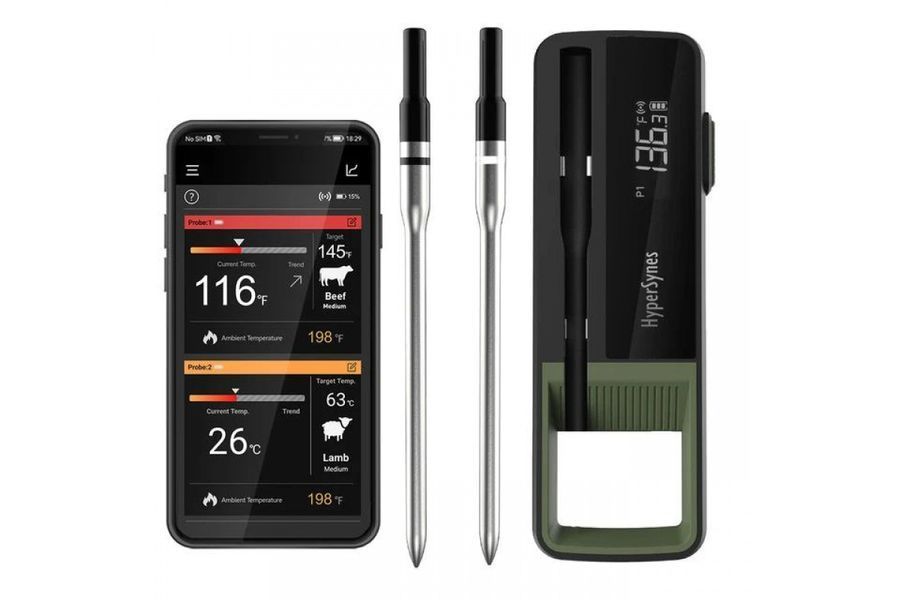 Термометр бездротовий з 2 щупами Bluetooth GRILLI 777227