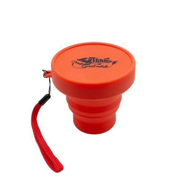 Tramp Collapsible Silicone Cup with Lid 180 ml UTRC-083, Orange, Оранжевый