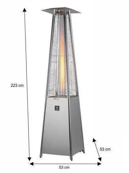 Уличный газовый обогреватель Activa Pyramide Cheops, 9,3 кВт