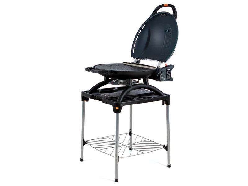 КОМПЛЕКТ Портативний переносний газовий гриль O-GRILL 900, срібло + шланг в подарунок!