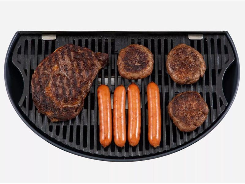 КОМПЛЕКТ Портативний переносний газовий гриль O-GRILL 500, срібло + шланг в подарунок!